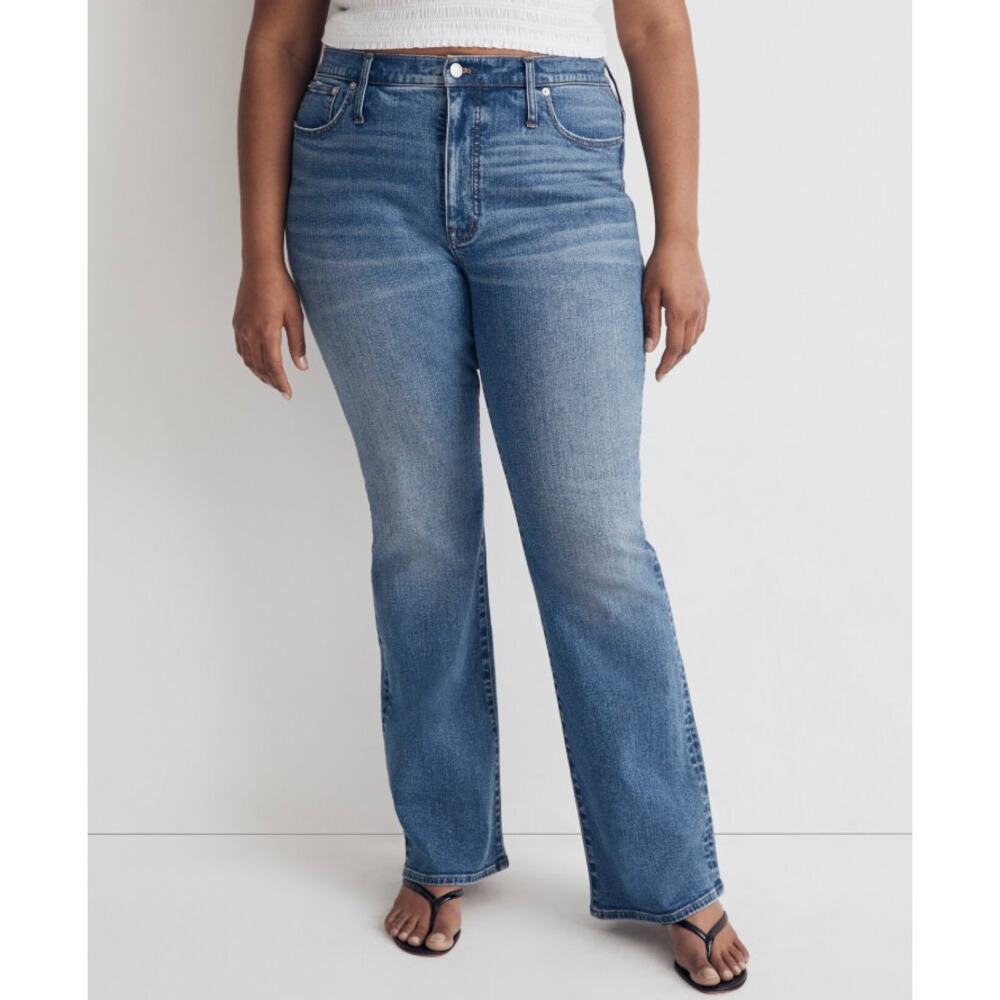Madewell Skinny Flare Jeans in Fairson Wash Womens 32 Denim Western Casual Boho